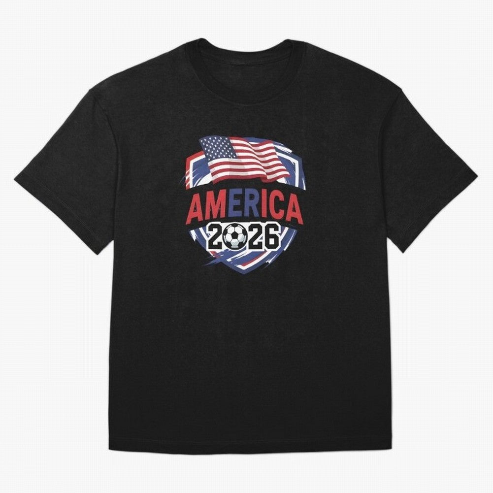 America World Cup 2026 ¨C USA Football Classic T-Shirt Showcase FIFA World Cup 2026 USA Canada Mexico for Fans of Neymar, Haaland and Cristiano Ronaldo and Brazil, Bringing Fan Favorite Moments, National Team Passion, Big Match Drama and Soccer