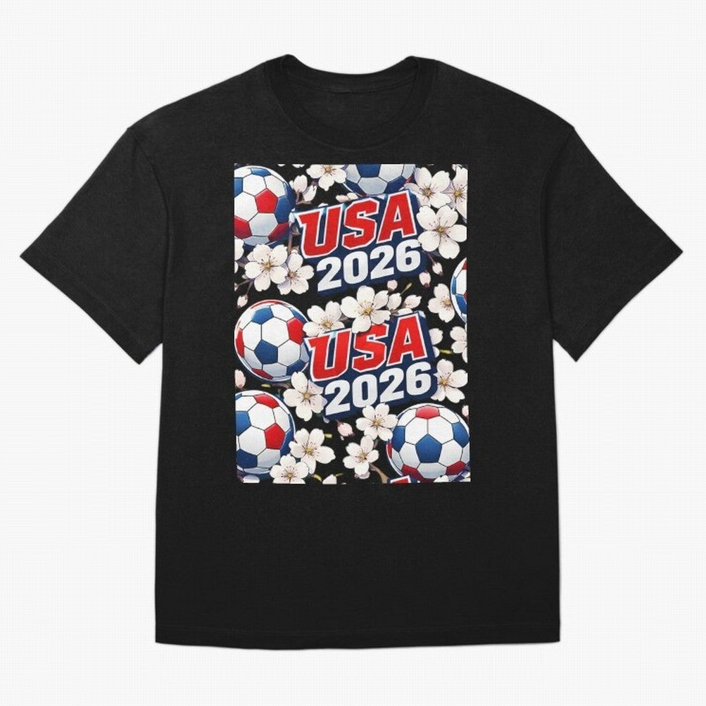 USA 2026 Soccer World Cup Pattern - Artistic Picasso Style Football Classic T-Shirt Back the Journey through FIFA World Cup 2026 USA Canada Mexico Inspired by Haaland, Germany Energy, Global Supporter Spirit, Legendary Goals, National Colors and