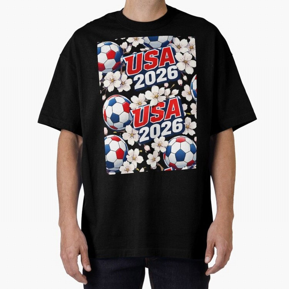 USA 2026 Soccer World Cup Pattern - Artistic Picasso Style Football Classic T-Shirt Back the Journey through FIFA World Cup 2026 USA Canada Mexico Inspired by Haaland, Germany Energy, Global Supporter Spirit, Legendary Goals, National Colors and