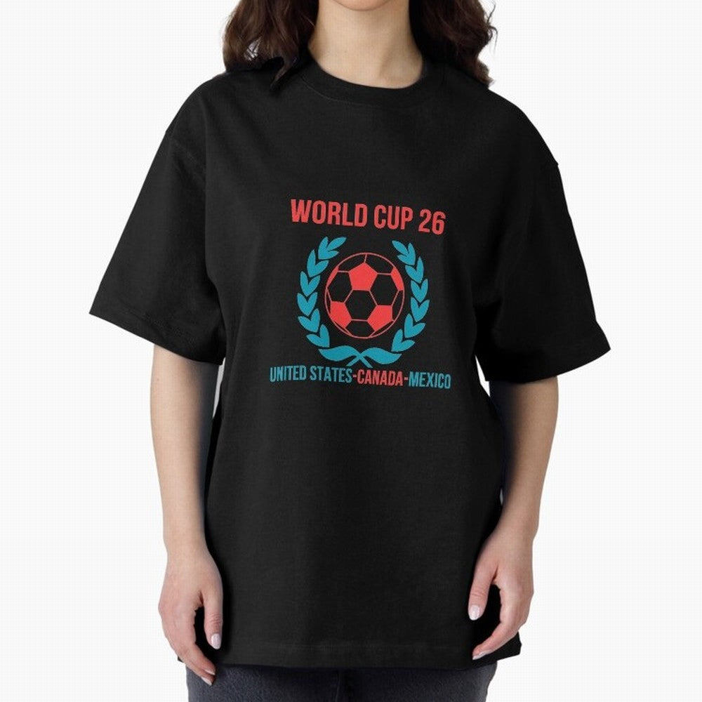 World Cup 2026 United States Canada Mexico Soccer Logo Classic T-Shirt Represent the Passion of FIFA World Cup 2026 Group Stage Celebrating Neymar, Haaland and Cristiano Ronaldo, England, France and Netherlands Energy, Match Day Excitement,