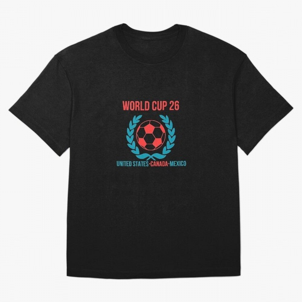 World Cup 2026 United States Canada Mexico Soccer Logo Classic T-Shirt Represent the Passion of FIFA World Cup 2026 Group Stage Celebrating Neymar, Haaland and Cristiano Ronaldo, England, France and Netherlands Energy, Match Day Excitement,