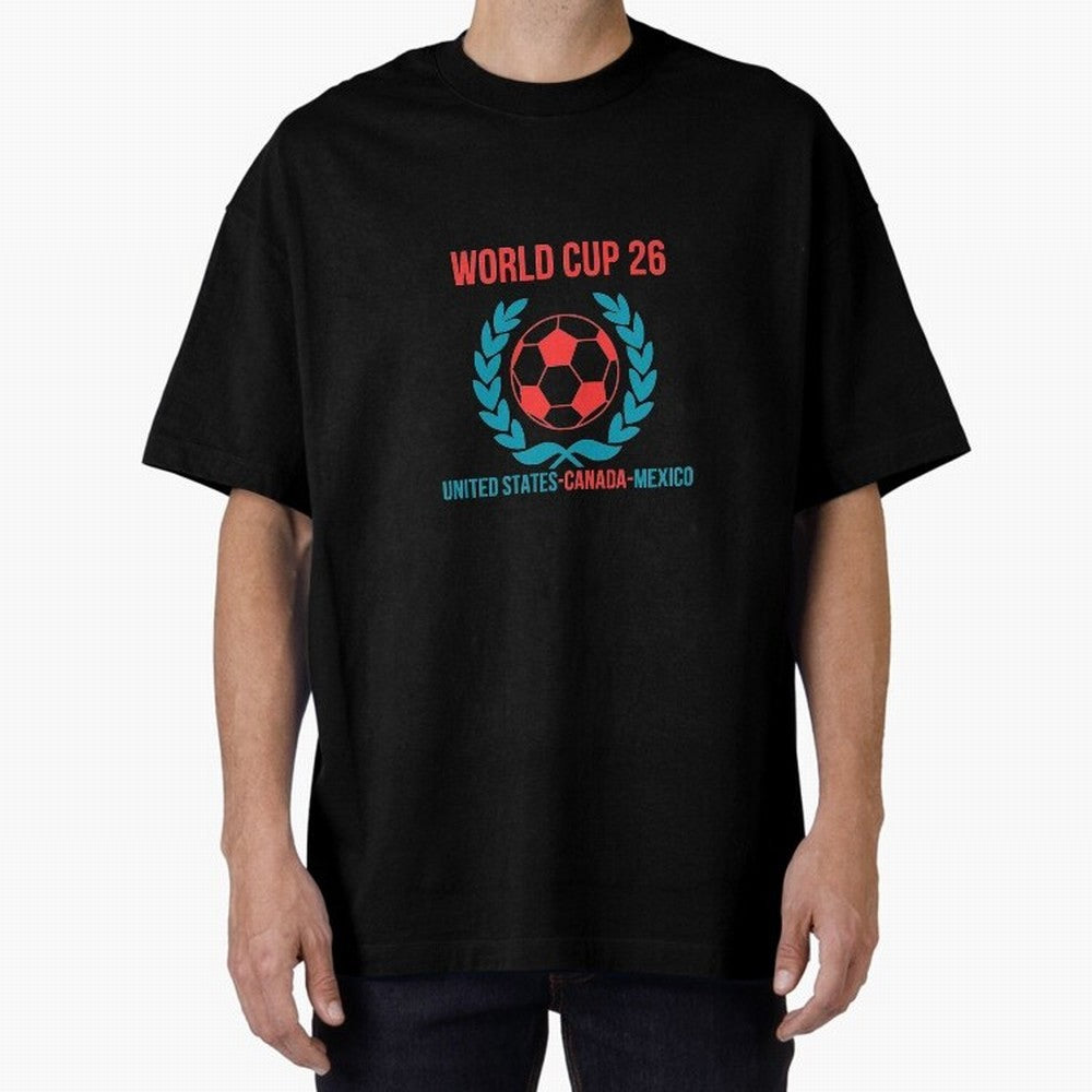 World Cup 2026 United States Canada Mexico Soccer Logo Classic T-Shirt Represent the Passion of FIFA World Cup 2026 Group Stage Celebrating Neymar, Haaland and Cristiano Ronaldo, England, France and Netherlands Energy, Match Day Excitement,