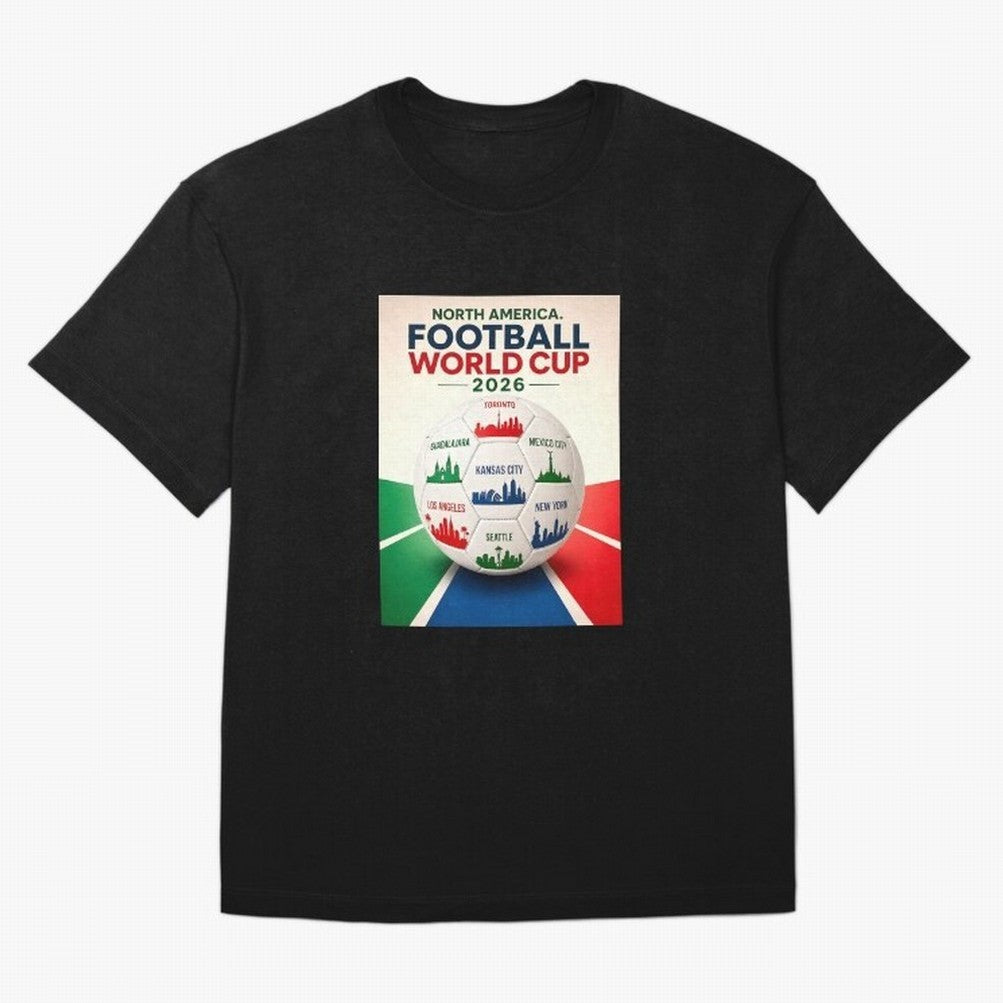 North America Football 2026 Classic T-Shirt Capture Match Day Hype around FIFA World Cup 2026, Messi, CR7 and Mbappe, England, France and Netherlands, Tournament Hype, Historic Matchups, Family Viewing Parties and Global Sports Pride; Perfect for