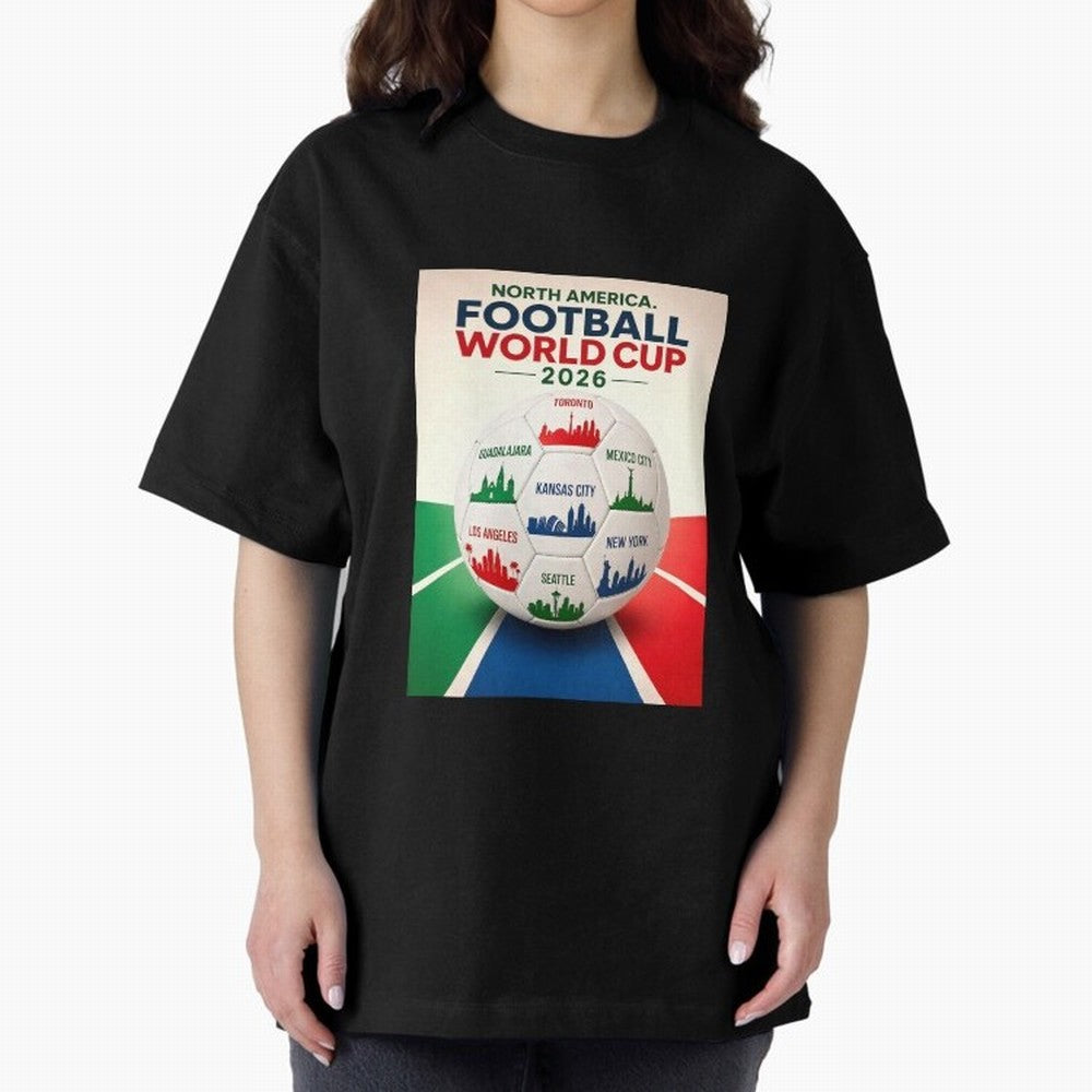 North America Football 2026 Classic T-Shirt Capture Match Day Hype around FIFA World Cup 2026, Messi, CR7 and Mbappe, England, France and Netherlands, Tournament Hype, Historic Matchups, Family Viewing Parties and Global Sports Pride; Perfect for