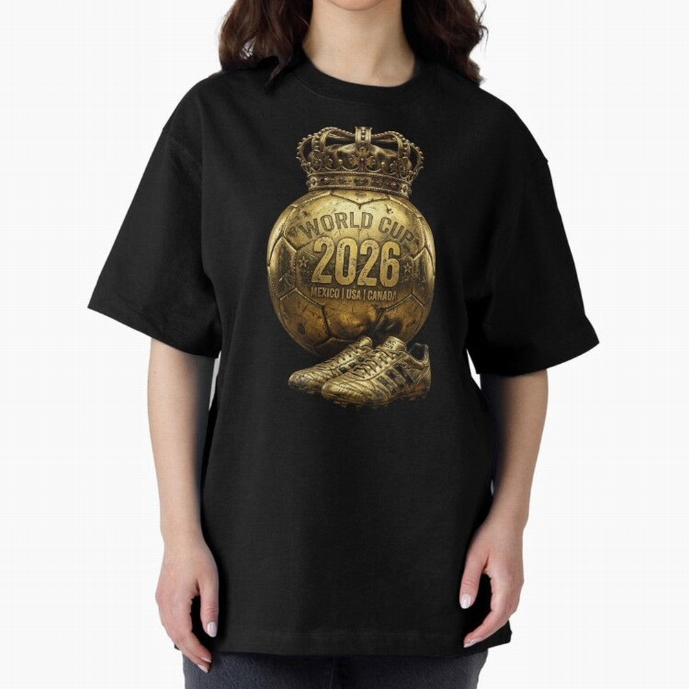 World Cup 2026 Golden Soccer Ball Crown- Mexico USA Canada Classic T-Shirt Celebrate Every Goal in the FIFA World Cup 2026 USA Canada Mexico Journey through Messi, CR7 and Mbappe Highlights, Brazil Pride, Game Day Rituals, Football Legends, Country