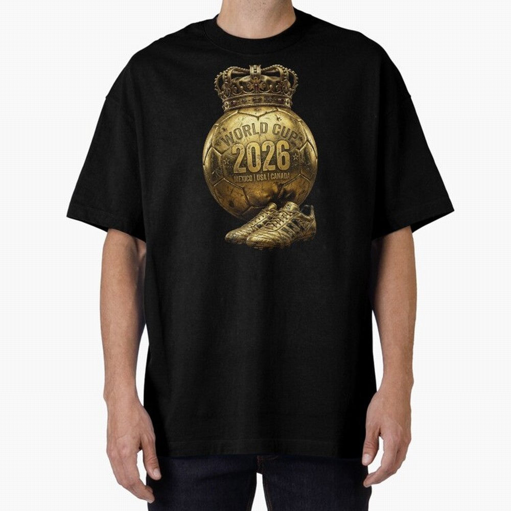 World Cup 2026 Golden Soccer Ball Crown- Mexico USA Canada Classic T-Shirt Celebrate Every Goal in the FIFA World Cup 2026 USA Canada Mexico Journey through Messi, CR7 and Mbappe Highlights, Brazil Pride, Game Day Rituals, Football Legends, Country