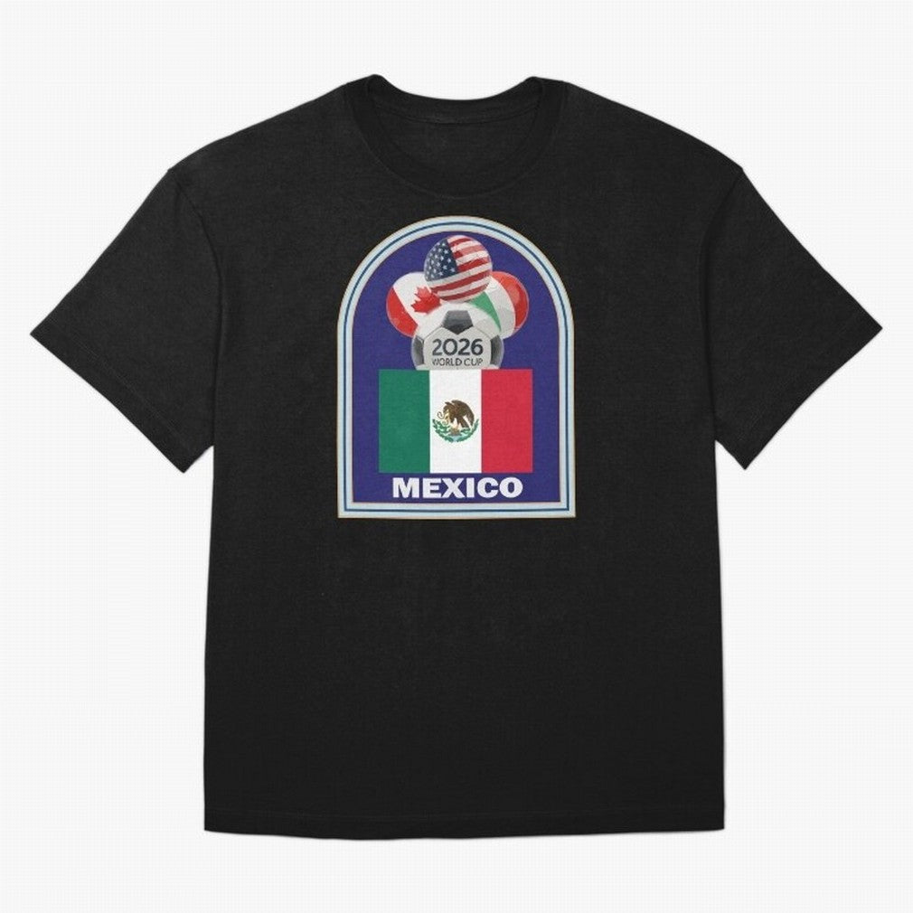 Mexico 2026 Soccer T-shirt Classic T-Shirt Step into FIFA World Cup 2026 Group Stage Spirit, Filled with Argentina, Haaland and Mbappe, Worldwide Fan Energy, Dramatic Goals, Stadium Lights and Championship Celebrations; Great for Watch Parties,