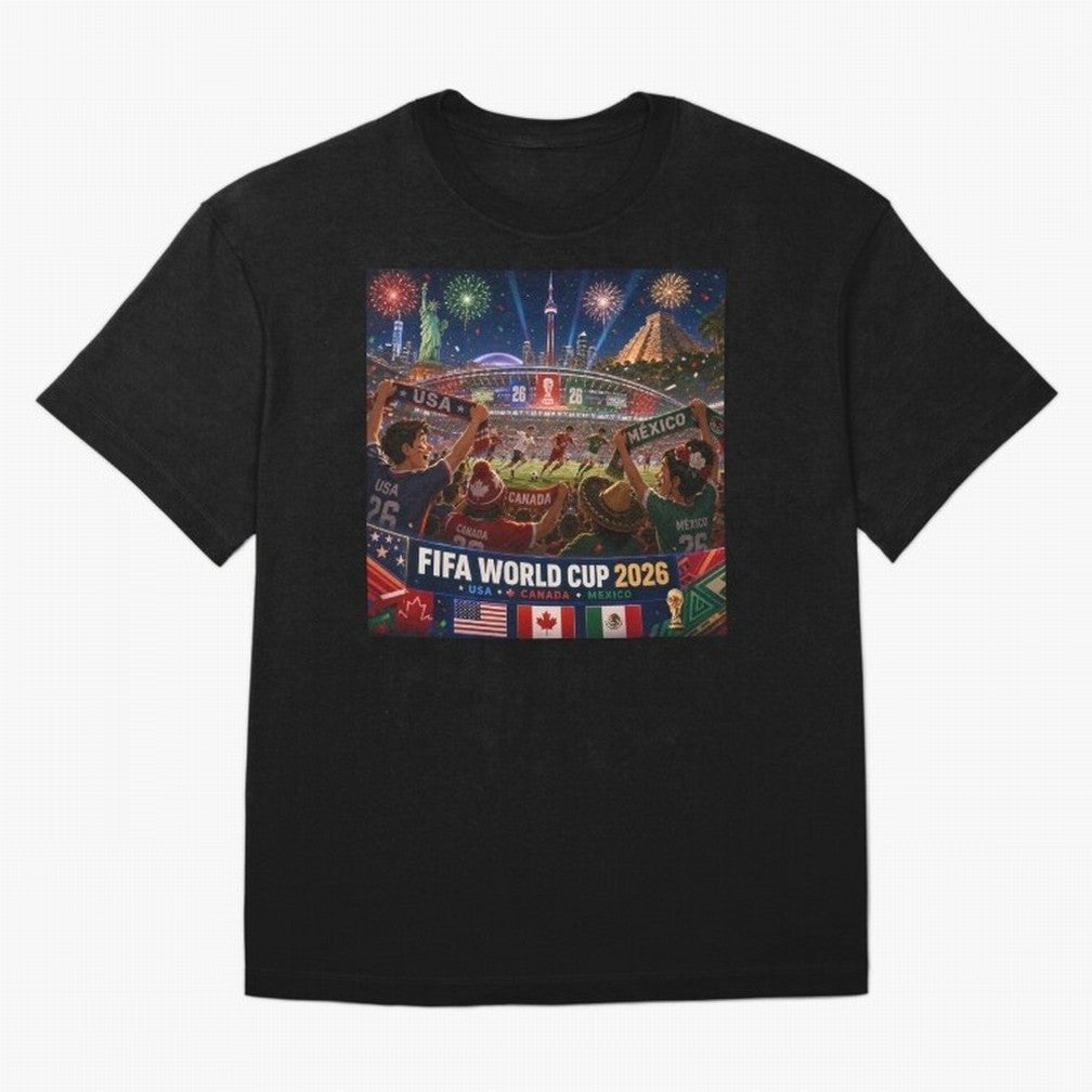 ? One Ball Three Nations 2026 #football 2026 Classic T-Shirt Celebrate the Magic of Match Day Hype around FIFA World Cup 2026, Messi and Cristiano Ronaldo, Brazil, Football History, Final Match Energy, Crowd Noise and Once in a Lifetime Moments;