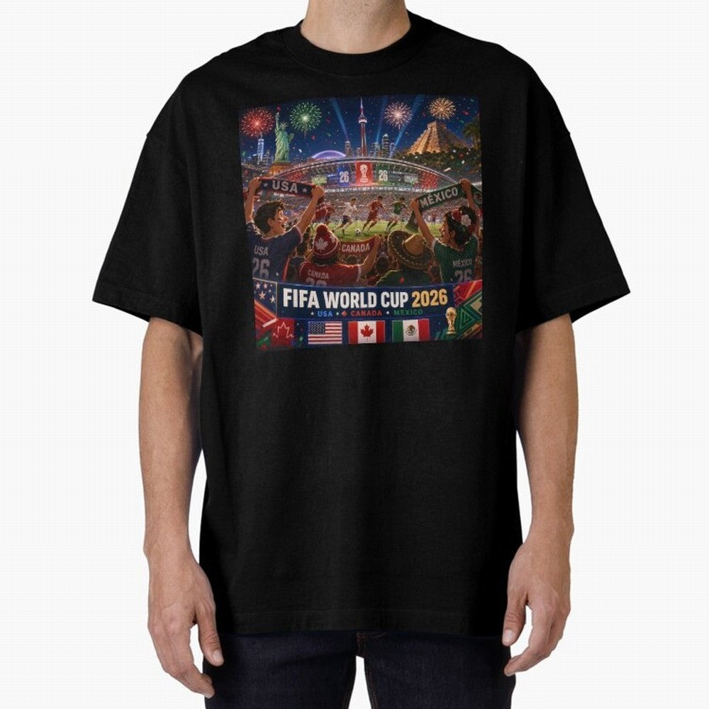 ? One Ball Three Nations 2026 #football 2026 Classic T-Shirt Celebrate the Magic of Match Day Hype around FIFA World Cup 2026, Messi and Cristiano Ronaldo, Brazil, Football History, Final Match Energy, Crowd Noise and Once in a Lifetime Moments;