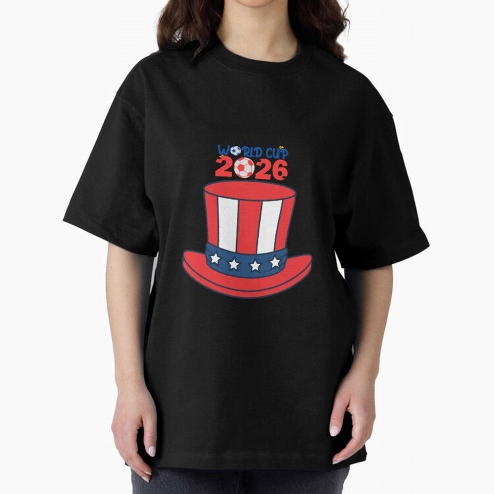 Patriotic Soccer Hat Design for FIFA World Cup 2026 Celebration Classic T-Shirt Stand with FIFA World Cup 2026 Group Stage for Fans of Messi, Neymar and Mbappe and Brazil, Bringing Supporter Pride, Iconic Celebrations, Legendary Names and Global