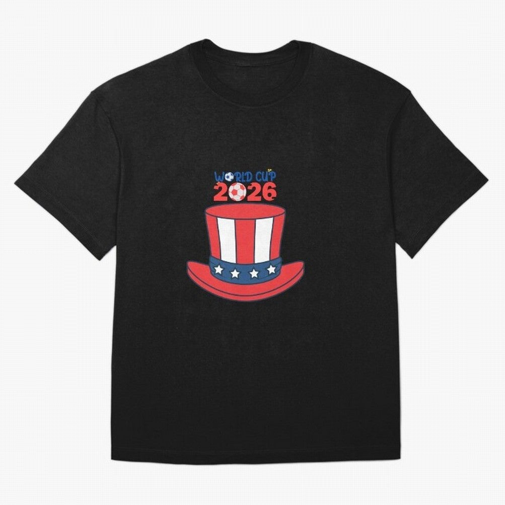 Patriotic Soccer Hat Design for FIFA World Cup 2026 Celebration Classic T-Shirt Stand with FIFA World Cup 2026 Group Stage for Fans of Messi, Neymar and Mbappe and Brazil, Bringing Supporter Pride, Iconic Celebrations, Legendary Names and Global