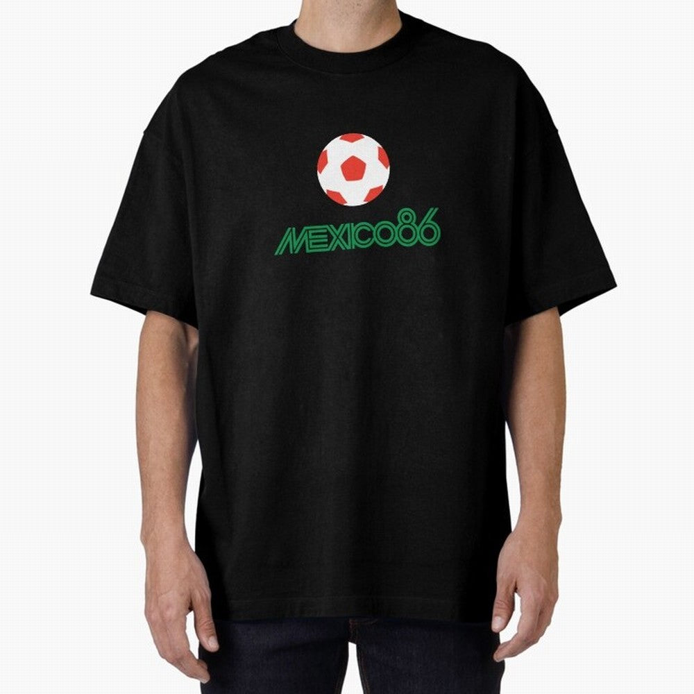 Mexico Soccer World Cup 1986 Classic T-Shirt Show Love for Legendary Goals in FIFA World Cup 2026 Featuring Cristiano Ronaldo, Argentina Energy, Championship Spirit, Famous Goals, Roaring Crowds and International Football Unity; Perfect for Fans,