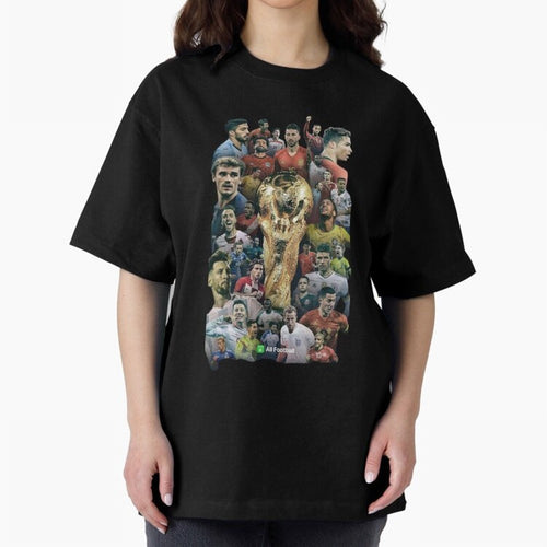 All Football Classic T-Shirt Show Fan Pride Across Global Football Passion for FIFA World Cup 2026 Group Stage, Featuring Neymar, Argentina, France and Brazil, Champion Mindset, Group Stage Buzz, Knockout Tension and Passionate Fan Culture; Great