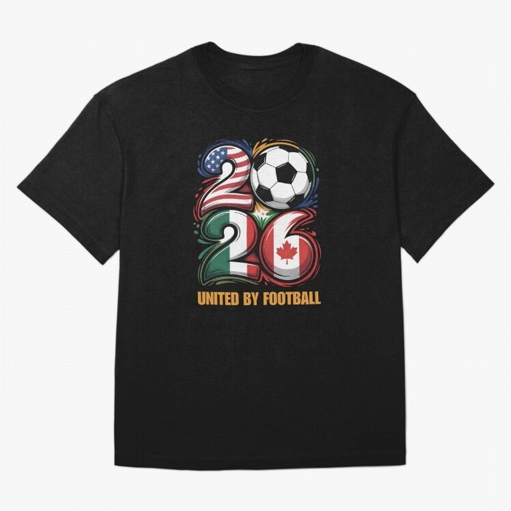 United by Football Soccer Fan Gear 2026 Classic T-Shirt Make Every Match About the FIFA World Cup 2026 Journey through Mbappe Highlights, France and Portugal Pride, Stadium Chants, National Pride, Trophy Dreams and Unforgettable Football Memories;