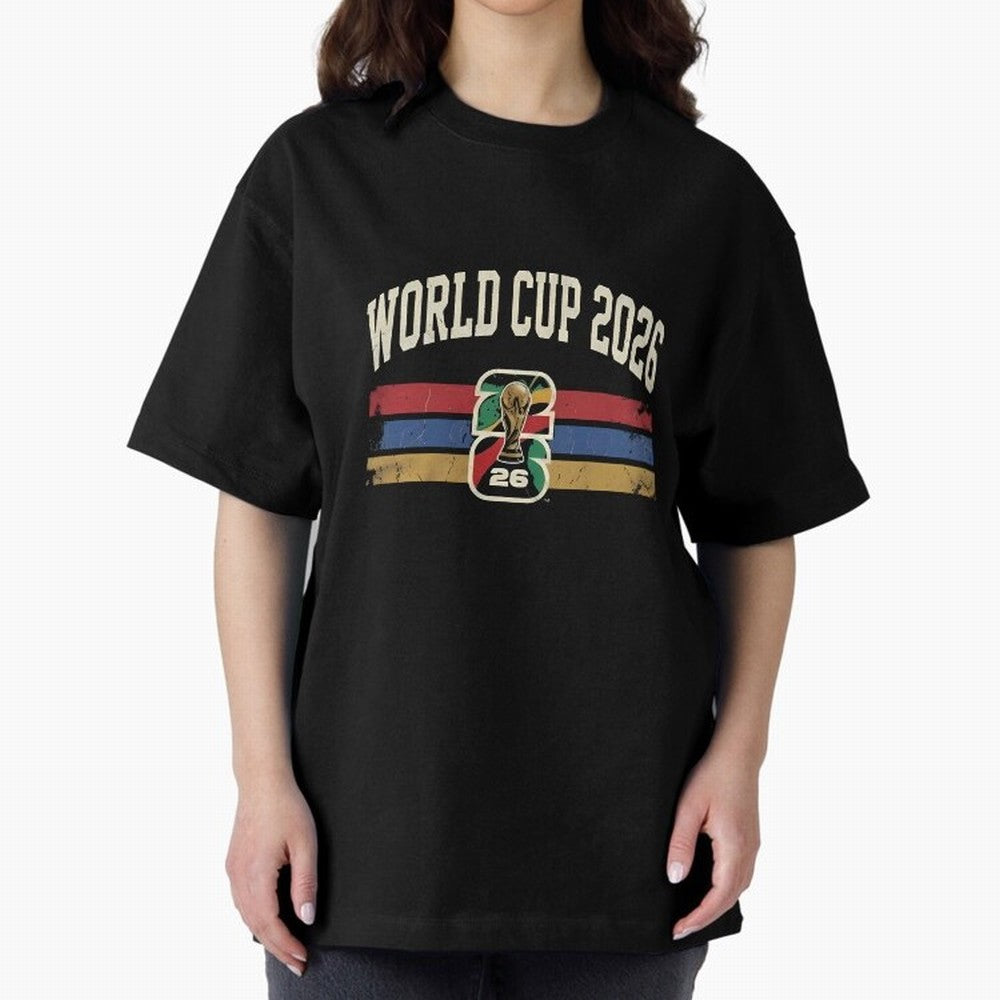 Vintage world cup 2026 T-Shirt_88741562 Classic T-Shirt Show Up for the Glory of Global Football Passion for FIFA World Cup 2026 Group Stage, Filled with Messi, Neymar and Mbappe, Brazil, Portugal and Argentina, Soccer Culture, Superstar Moments,