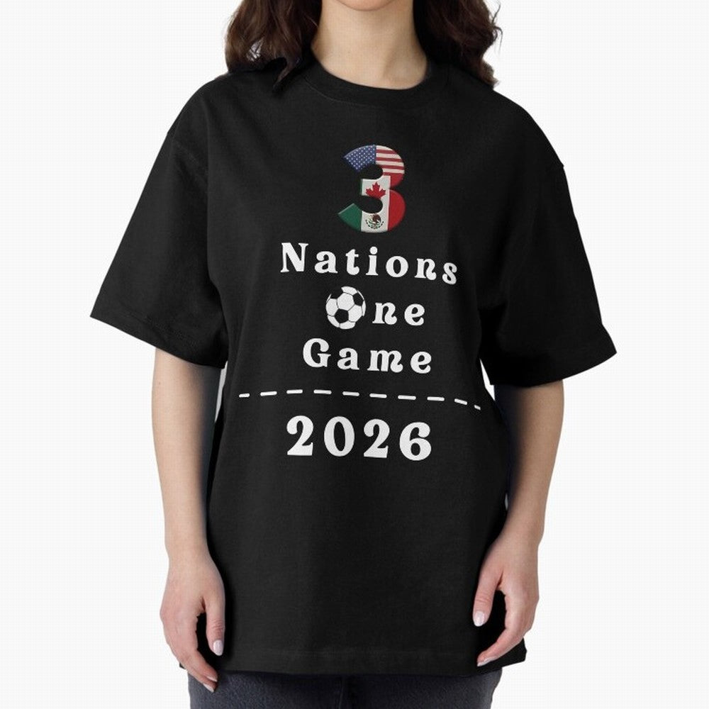 World Cup 2026 Host Nations Classic T-Shirt Back Your Heroes with FIFA World Cup 2026 Inspired by Neymar, France and Portugal Energy, Retro Football Energy, Iconic Rivalries, Trophy Chase Drama and Stadium Atmosphere; Perfect for Supporters Who