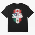 Glitched United 2026 - North America Emblem Classic T-Shirt Honor Match Day Hype around FIFA World Cup 2026, Haaland and Mbappe, France, Sports Nostalgia, International Competition, Famous Players and Unforgettable Victories; Perfect for Fans,