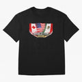 World Cup 2026 North America Flags Design ¨C USA Canada Mexico Soccer Fan Graphic Classic T-Shirt Support the Legends of FIFA World Cup 2026 Group Stage Spirit, Capturing France, Messi, CR7 and Mbappe, Worldwide Fan Energy, Dramatic Goals, Stadium