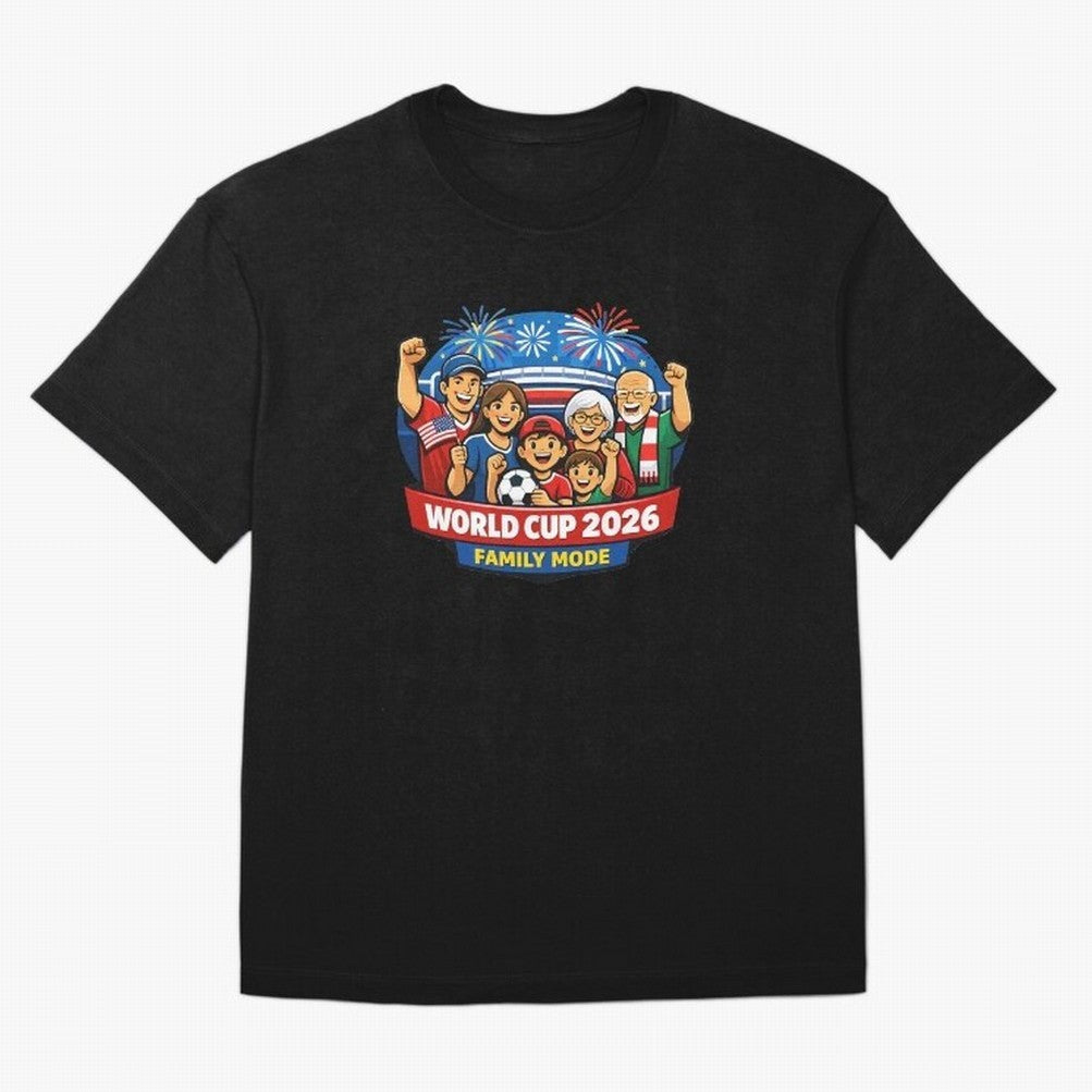 World Cup 2026 Family Mode ¨C Football Fans Celebration Design Classic T-Shirt Support the Legends of the FIFA World Cup 2026 Group Stage Journey through Neymar Highlights, Brazil Pride, Stadium Chants, National Pride, Trophy Dreams and