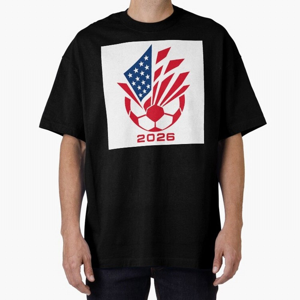 American Soccer 2026 Flag Burst Emblem Classic T-Shirt Follow Every Goal of FIFA World Cup 2026 USA Canada Mexico for Fans of Neymar and England, Bringing Football Passion, Legendary Performances, Festival Vibes and Supporter Community; Created for