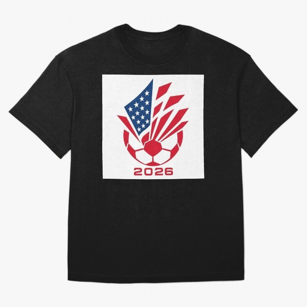 American Soccer 2026 Flag Burst Emblem Classic T-Shirt Follow Every Goal of FIFA World Cup 2026 USA Canada Mexico for Fans of Neymar and England, Bringing Football Passion, Legendary Performances, Festival Vibes and Supporter Community; Created for