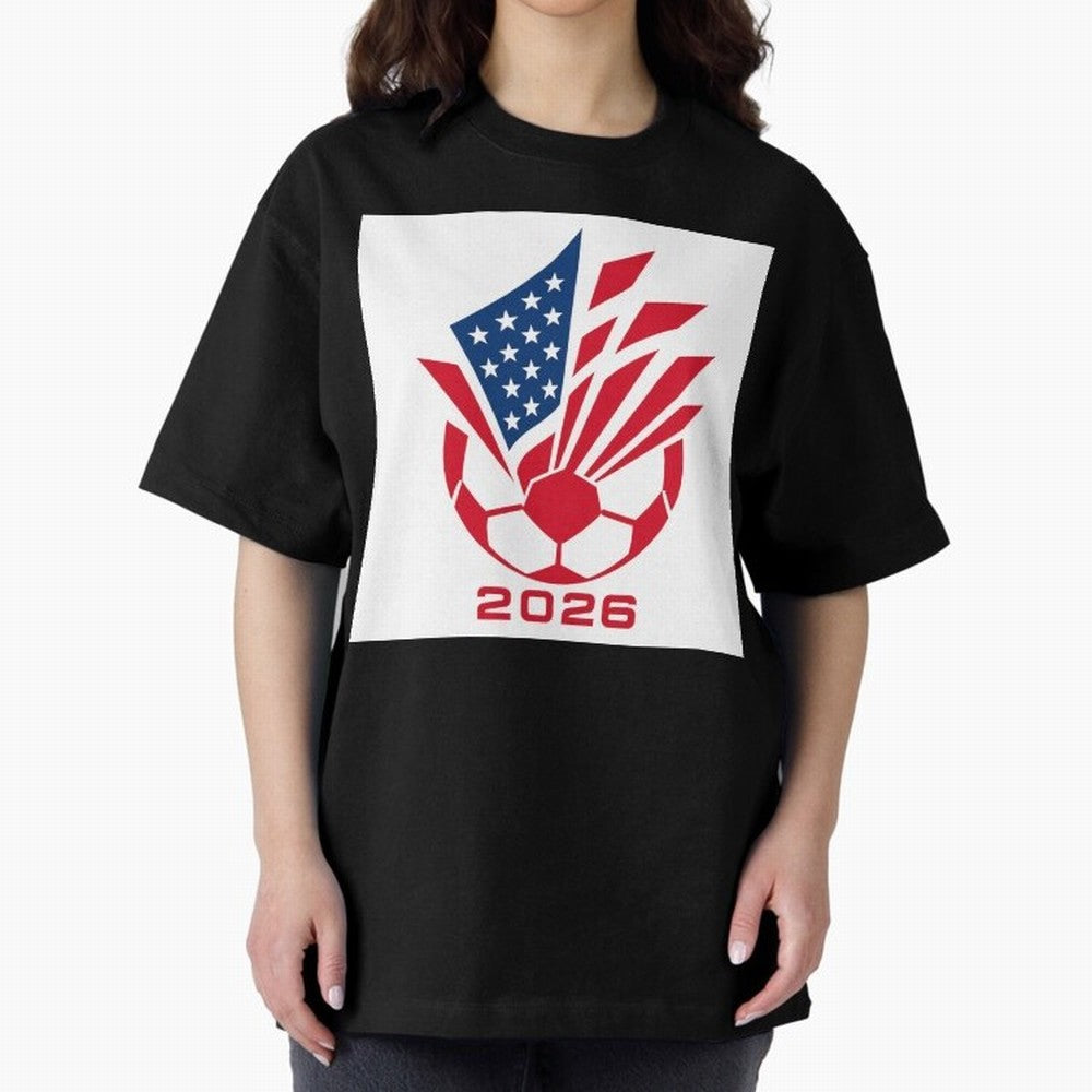 American Soccer 2026 Flag Burst Emblem Classic T-Shirt Follow Every Goal of FIFA World Cup 2026 USA Canada Mexico for Fans of Neymar and England, Bringing Football Passion, Legendary Performances, Festival Vibes and Supporter Community; Created for
