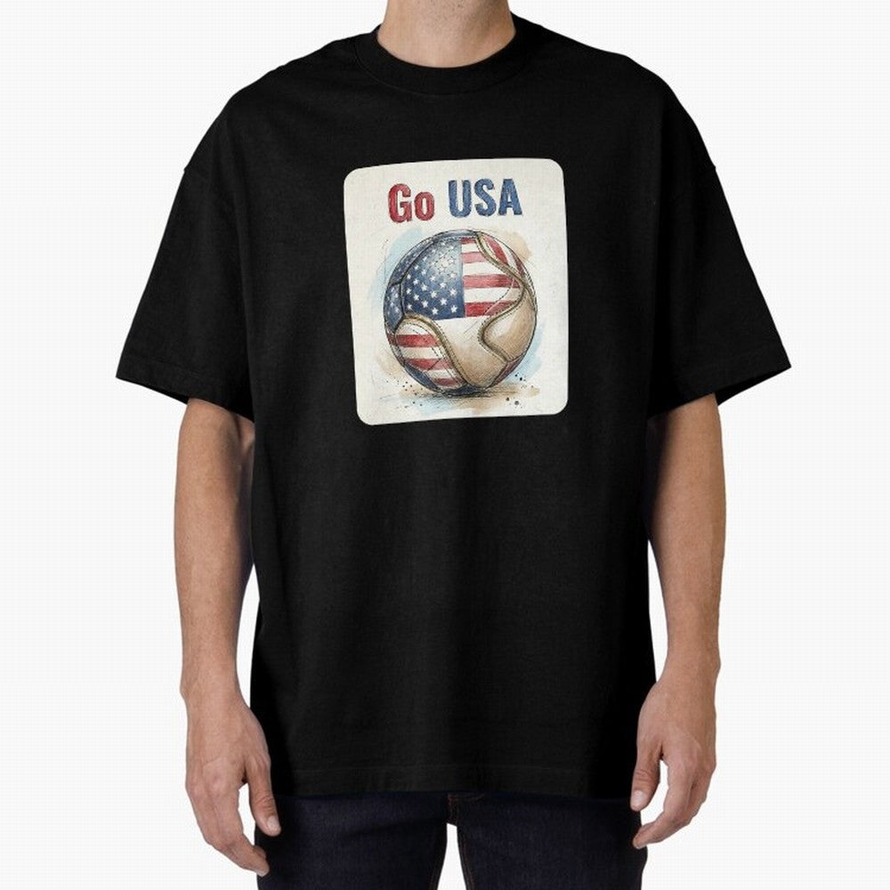 Go USA Soccer Ball Flag | American Football Fan Graphic Tee Classic T-Shirt Show Fan Pride Across FIFA World Cup 2026 USA Canada Mexico Built around Cristiano Ronaldo, Spain Energy, Fan Favorite Moments, National Team Passion, Big Match Drama and