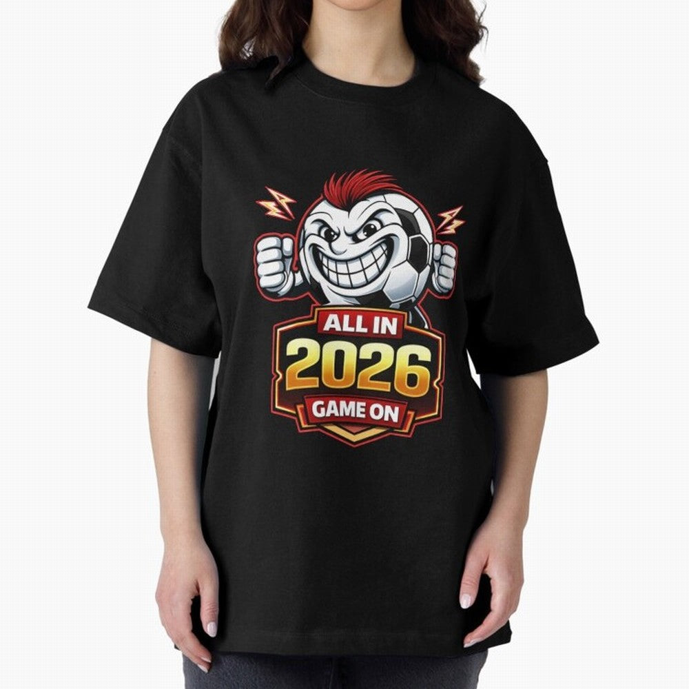 All in 2026 soccer fan design Classic T-Shirt Show Match Day Excitement for FIFA World Cup 2026 Centered on Messi and Cristiano Ronaldo, France and Portugal Energy, Sports Nostalgia, International Competition, Famous Players and Unforgettable
