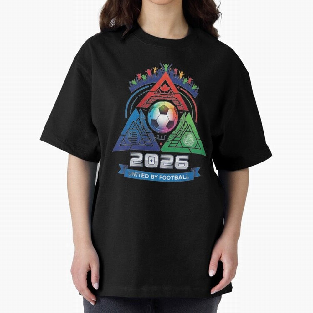 Triangular United by Football World Cup 2026 Emblem Classic T-Shirt Create Global Football Passion for FIFA World Cup 2026, Highlighting Cristiano Ronaldo, Haaland and CR7, England and Germany, Soccer Culture, Superstar Moments, National Team