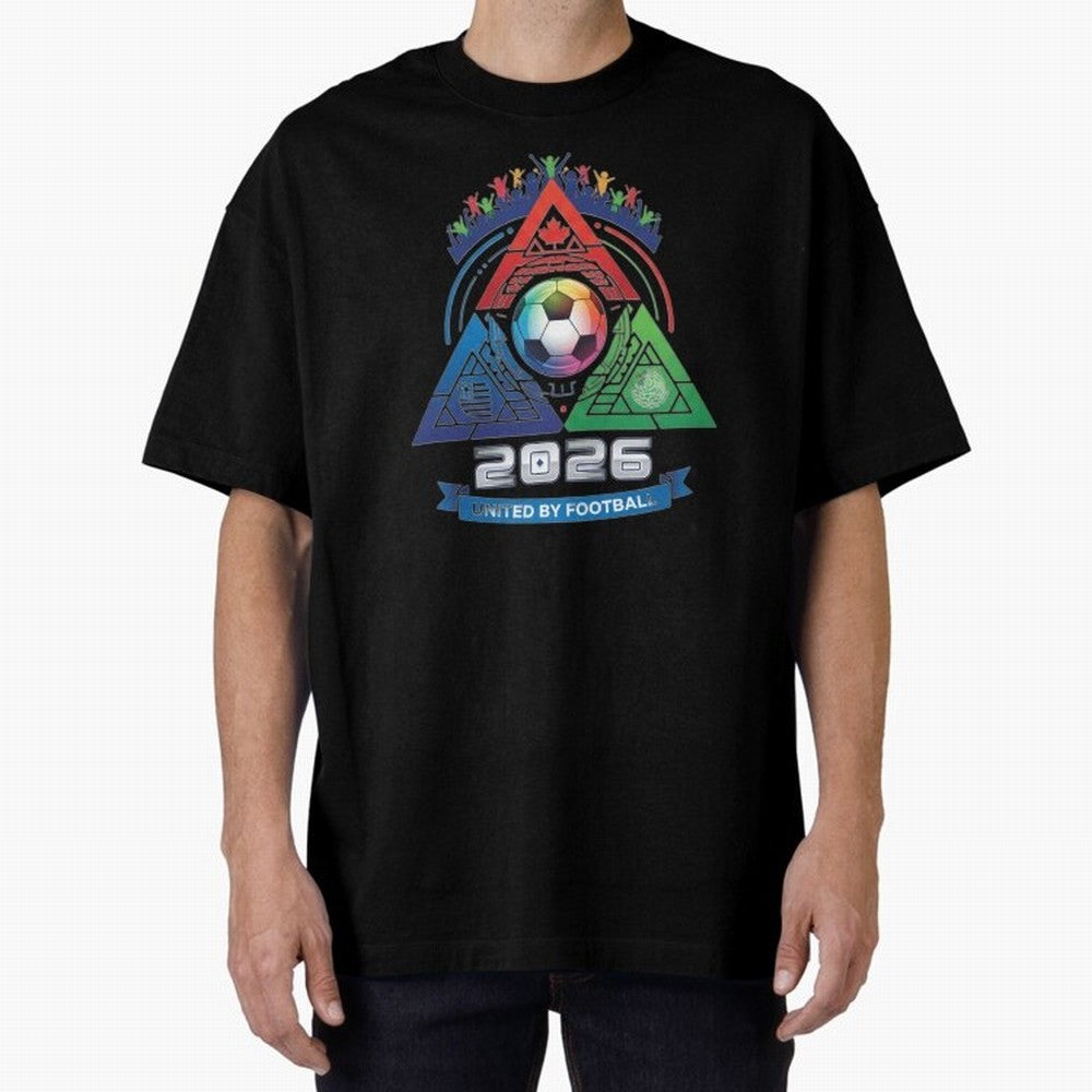 Triangular United by Football World Cup 2026 Emblem Classic T-Shirt Create Global Football Passion for FIFA World Cup 2026, Highlighting Cristiano Ronaldo, Haaland and CR7, England and Germany, Soccer Culture, Superstar Moments, National Team