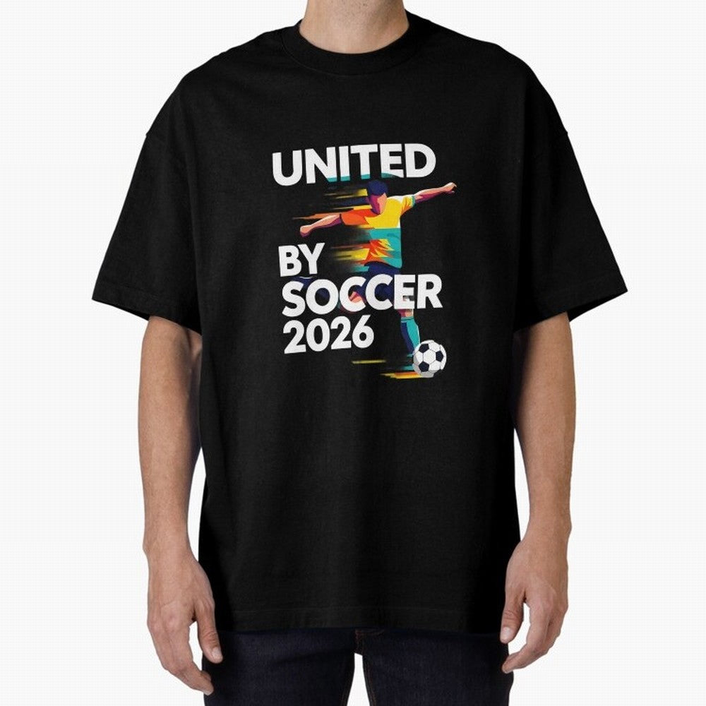 United by Soccer 2026 Football Fan Hoodie International Cup Style Graphic Classic T-Shirt Show Support during Global Football Passion for FIFA World Cup 2026 USA Canada Mexico, Featuring Neymar, Argentina, France and Brazil, Stadium Chants,