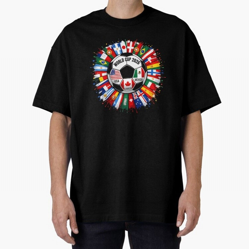 World Cup 2026 Shirt Soccer Tournament Fan Design International Flags Football Graphic Tee Sports Lover Gift Classic T-Shirt Fuel the FIFA World Cup 2026 Journey through Messi, Neymar and Mbappe Highlights, Spain Pride, Game Day Rituals, Football