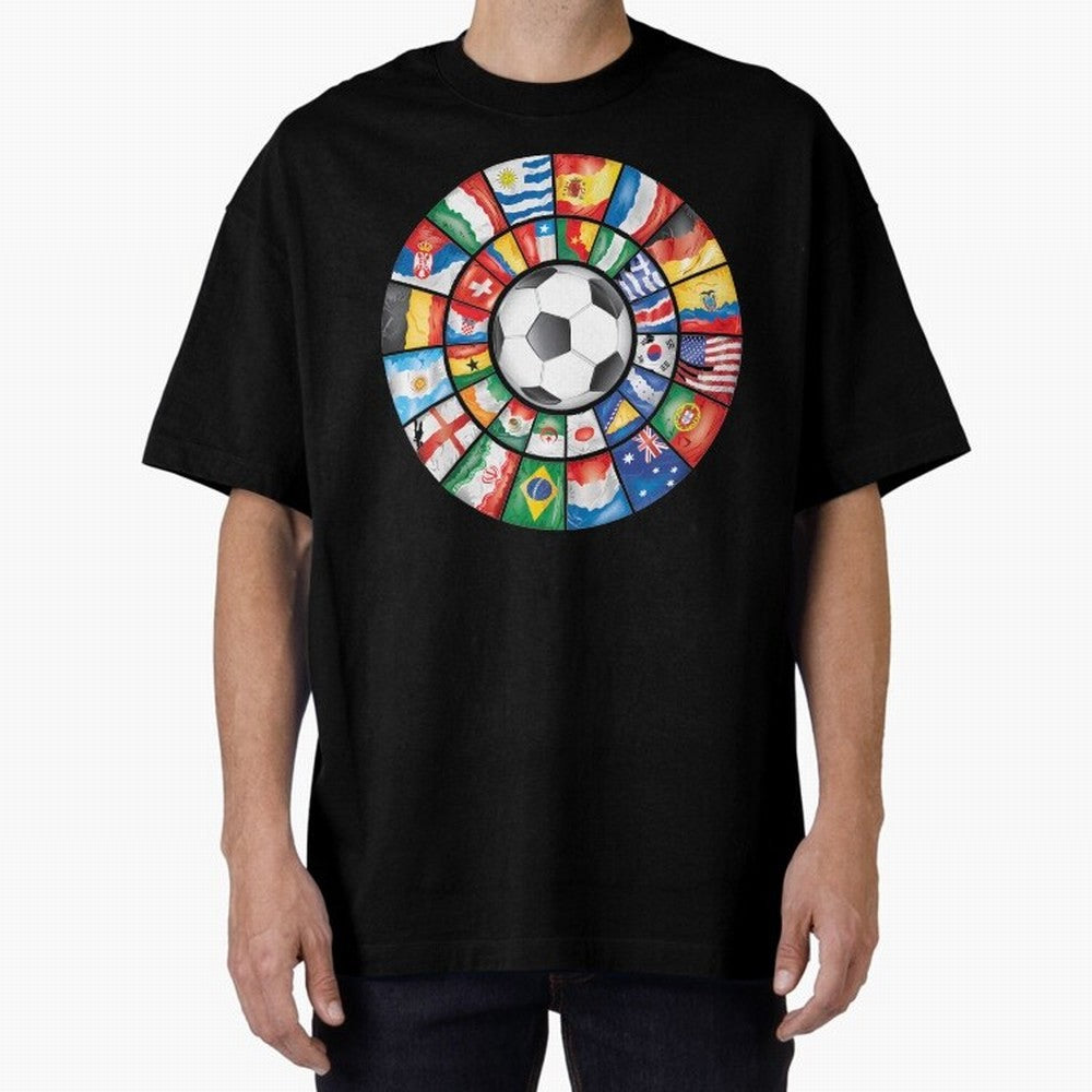 International Football Classic T-Shirt Show Up for the Glory of FIFA World Cup 2026 Group Stage Spirit, Made for France and Portugal, Messi, Neymar and Mbappe, Championship Spirit, Famous Goals, Roaring Crowds and International Football Unity;