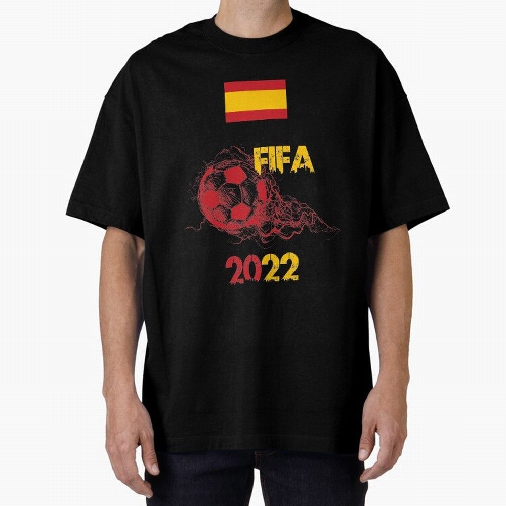 World Cup Qatar 2022 Ispanya Classic T-Shirt Wear the Spirit of FIFA World Cup 2026 Driven by Messi and Cristiano Ronaldo, England, France and Netherlands Energy, Football History, Final Match Energy, Crowd Noise and Once in a Lifetime Moments;