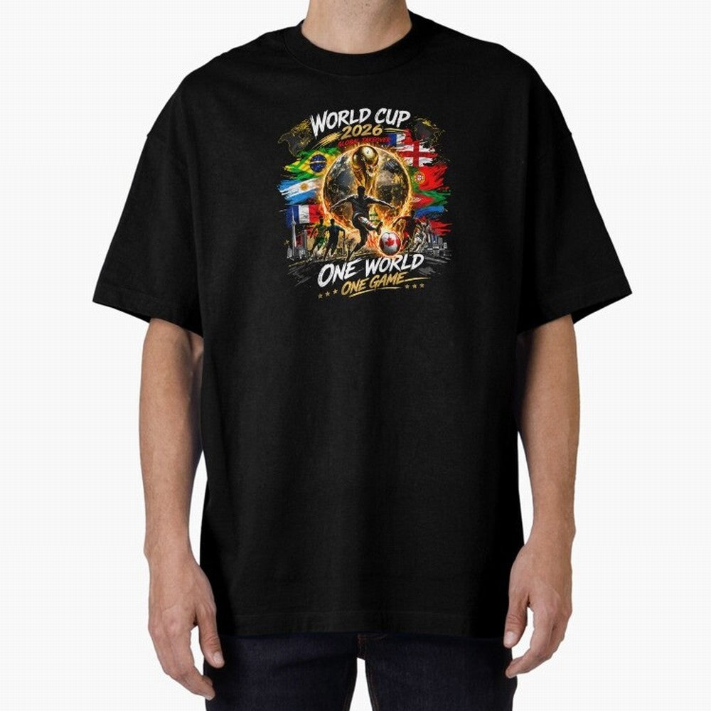 World Cup 2026 Classic T-Shirt Live for the Drama of FIFA World Cup 2026 USA Canada Mexico for Fans of Neymar and England, France and Netherlands, Bringing Sports Nostalgia, International Competition, Famous Players and Unforgettable Victories;