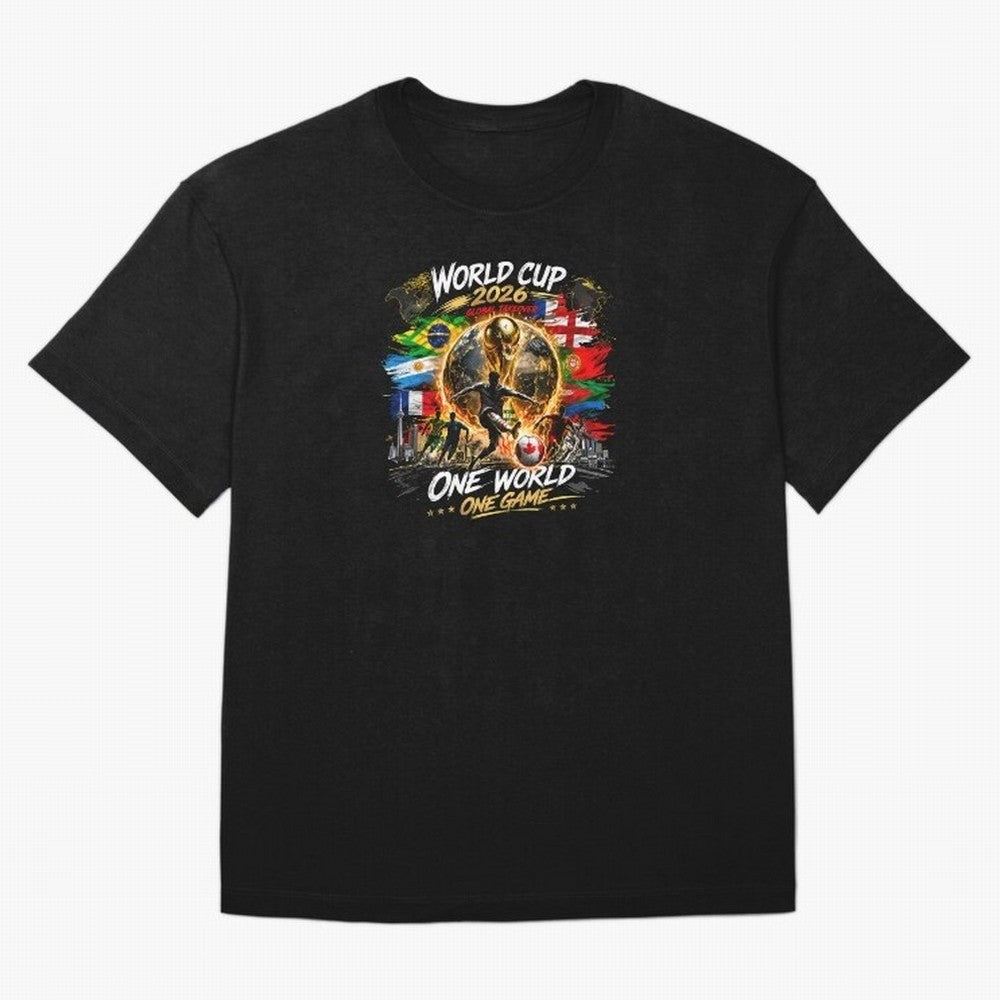 World Cup 2026 Classic T-Shirt Live for the Drama of FIFA World Cup 2026 USA Canada Mexico for Fans of Neymar and England, France and Netherlands, Bringing Sports Nostalgia, International Competition, Famous Players and Unforgettable Victories;