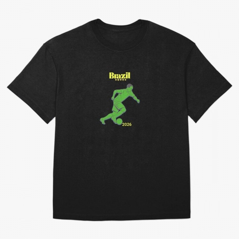 Brazil Soccer Classic T-Shirt Feel the Heartbeat of Global Football Passion for FIFA World Cup 2026 USA Canada Mexico, Driven by Neymar, Haaland and Cristiano Ronaldo, Argentina and Brazil, Match Day Excitement, Supporter Culture, Golden Goals and