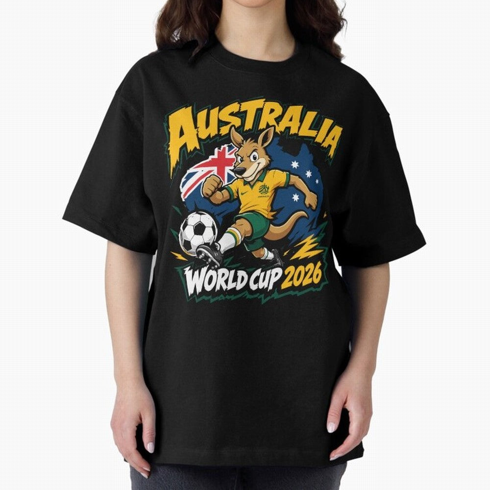 Australia World Cup 2026 Soccer Kangaroo Fan Design Classic T-Shirt Celebrate the Stars of FIFA World Cup 2026 Spirit, Capturing England, Cristiano Ronaldo, Haaland and CR7, Match Day Excitement, Supporter Culture, Golden Goals and Global Football