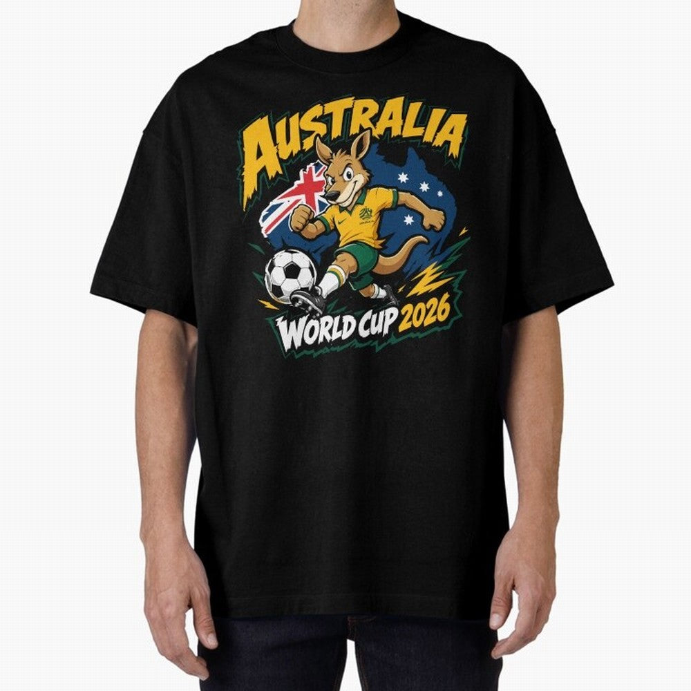 Australia World Cup 2026 Soccer Kangaroo Fan Design Classic T-Shirt Celebrate the Stars of FIFA World Cup 2026 Spirit, Capturing England, Cristiano Ronaldo, Haaland and CR7, Match Day Excitement, Supporter Culture, Golden Goals and Global Football