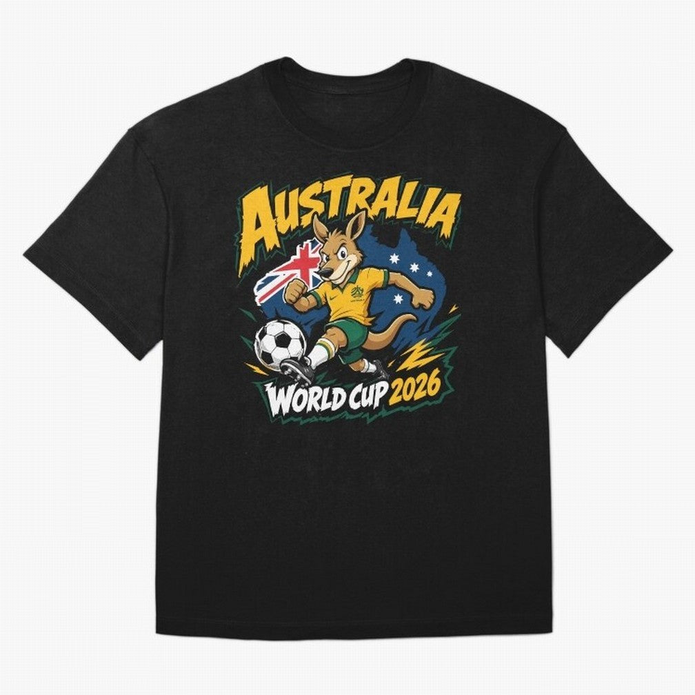 Australia World Cup 2026 Soccer Kangaroo Fan Design Classic T-Shirt Celebrate the Stars of FIFA World Cup 2026 Spirit, Capturing England, Cristiano Ronaldo, Haaland and CR7, Match Day Excitement, Supporter Culture, Golden Goals and Global Football