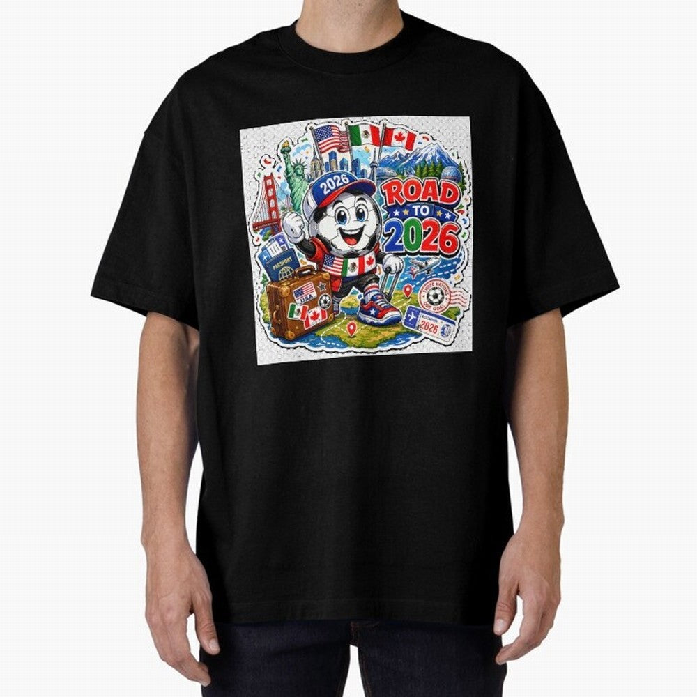 Road to 2026 Football Travel Classic T-Shirt Celebrate Fan Culture around FIFA World Cup 2026 USA Canada Mexico Spirit, Driven by France and Portugal, CR7 and Messi, Tournament Hype, Historic Matchups, Family Viewing Parties and Global Sports