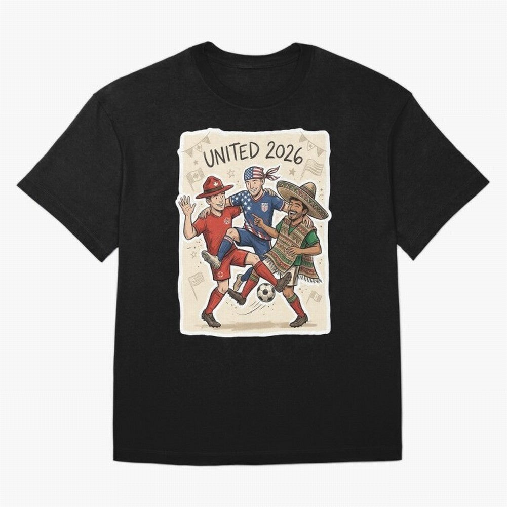 USA Canada Mexico Football Fans Classic T-Shirt Join the Countdown to FIFA World Cup 2026 USA Canada Mexico with Neymar, Haaland and Cristiano Ronaldo, Brazil, Portugal and Argentina Energy, Classic Soccer Heritage, Championship Pressure, Fan