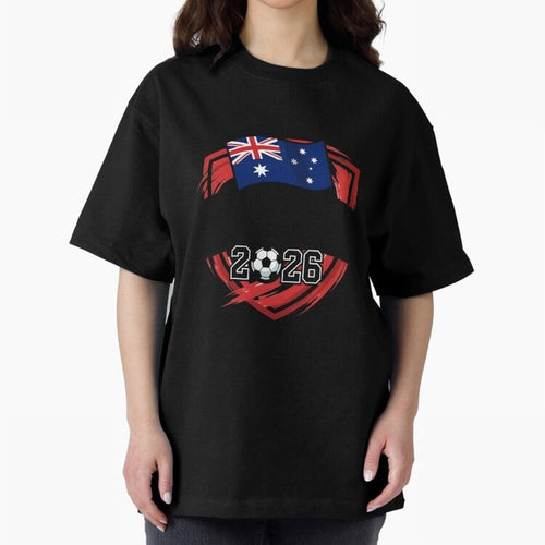 AUSTRALIA World Cup 2026 Poster ¨C AUSTRALIA Football Classic T-Shirt Support the Legends of FIFA World Cup 2026 USA Canada Mexico Inspired by Messi, Neymar and Mbappe, Argentina, France and Brazil Energy, Football History, Final Match Energy,