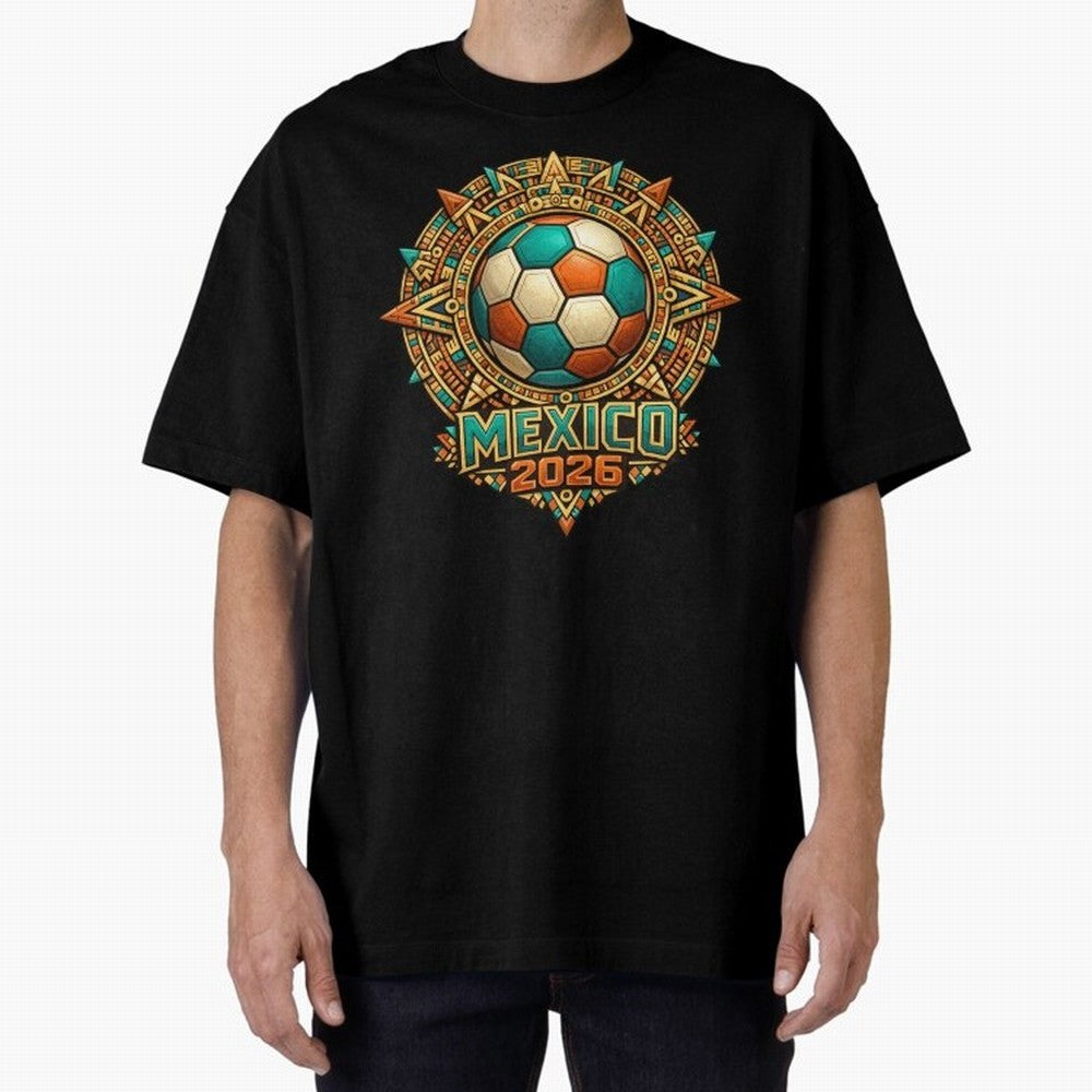 Mexico 2026 World Cup T-Shirt - Aztec Soccer Design - Mexican Heritage Football Tee Classic T-Shirt Show Match Day Excitement for the FIFA World Cup 2026 Journey through CR7 Highlights, England and Germany Pride, Soccer Culture, Superstar Moments,