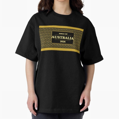 Australia Football Fan 2026 Black Gold Luxury Wrap ¡ª Socceroos Soccer Fan Classic T-Shirt Honor the Beautiful Game during FIFA World Cup 2026 USA Canada Mexico for Fans of Messi, Neymar and Mbappe and Spain and Netherlands, Bringing Worldwide Fan