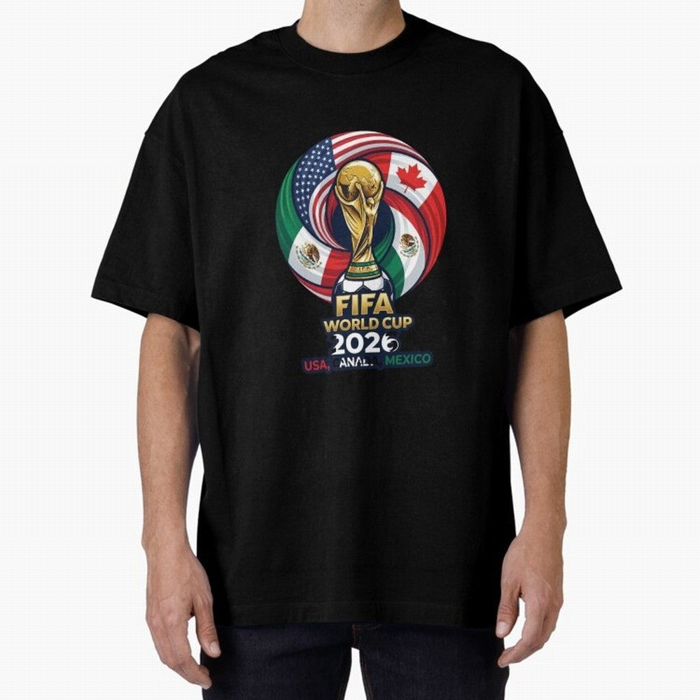 Glossy Host Nations Trophy Shield Classic T-Shirt Celebrate Classic Football Spirit in Match Day Hype around FIFA World Cup 2026, Haaland, Argentina, France and Brazil, Vintage Soccer Flavor, Modern Football Stars, National Flags and Final Night