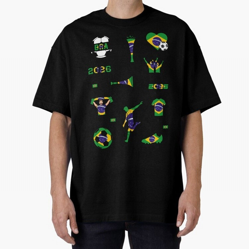Brazil 2026 Soccer Collection Classic T-Shirt Bring Legendary Rivalry Energy to the FIFA World Cup 2026 Group Stage Journey through Haaland Highlights, Argentina, France and Brazil Pride, Football History, Final Match Energy, Crowd Noise and Once