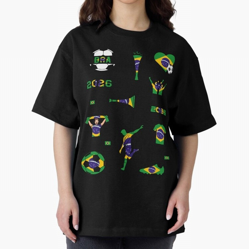 Brazil 2026 Soccer Collection Classic T-Shirt Bring Legendary Rivalry Energy to the FIFA World Cup 2026 Group Stage Journey through Haaland Highlights, Argentina, France and Brazil Pride, Football History, Final Match Energy, Crowd Noise and Once