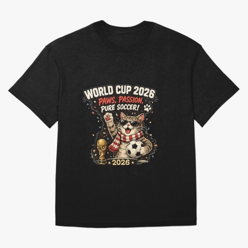 World Cup 2026 Funny Cat Soccer Retro Shirt Classic T-Shirt Represent Football Lovers during FIFA World Cup 2026 Built around Messi, Germany Energy, Tournament Hype, Historic Matchups, Family Viewing Parties and Global Sports Pride; Ideal for