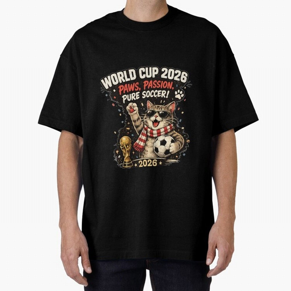 World Cup 2026 Funny Cat Soccer Retro Shirt Classic T-Shirt Represent Football Lovers during FIFA World Cup 2026 Built around Messi, Germany Energy, Tournament Hype, Historic Matchups, Family Viewing Parties and Global Sports Pride; Ideal for